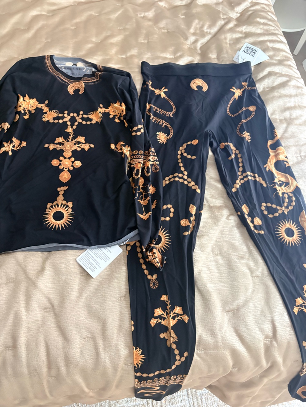 NWT Marine Serre Ornament Print Set Size L